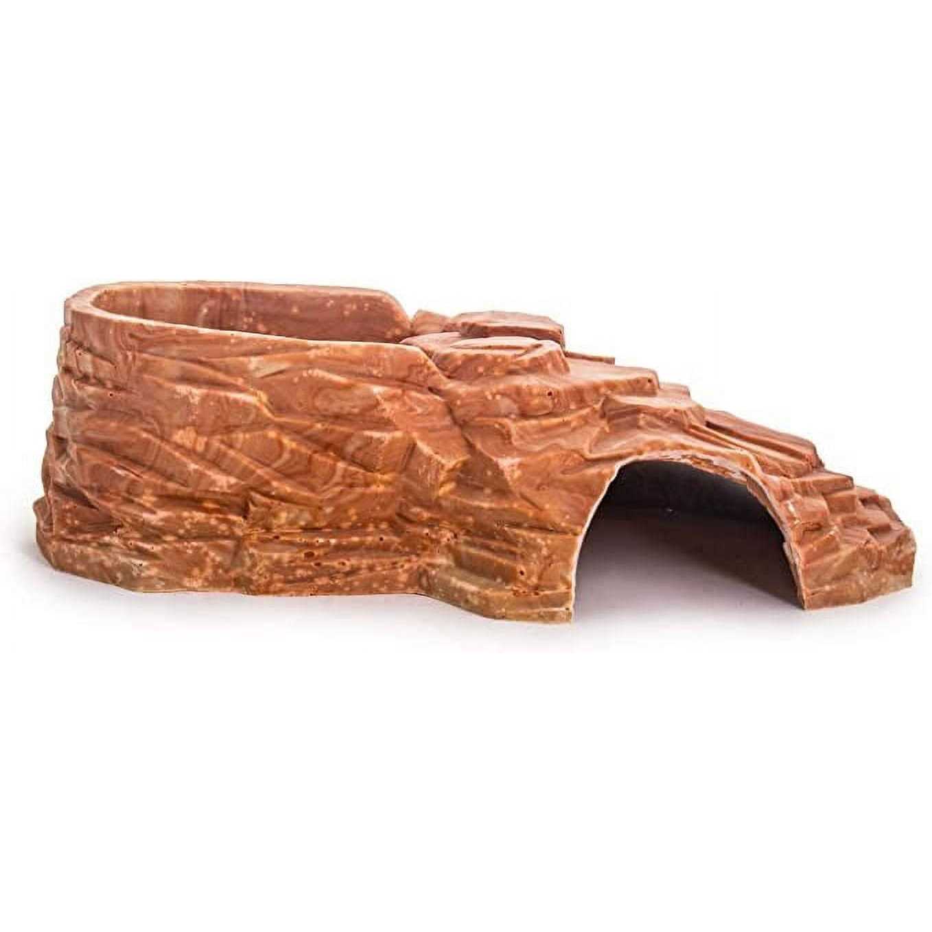 Alternative view of Flukers Castle Crib Reptile Basking Platform and Hide