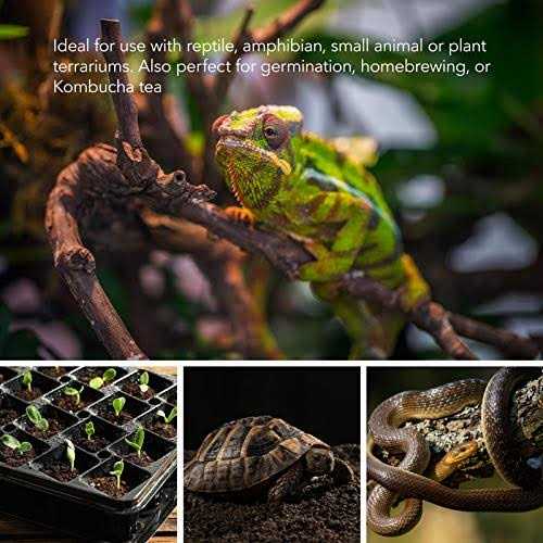 Alternative view of BN-LINK Durable Reptile Heating Pad 8 X Digital Thermostat Under Tank Heater Terrarium Warmer Combo Set for Turtles