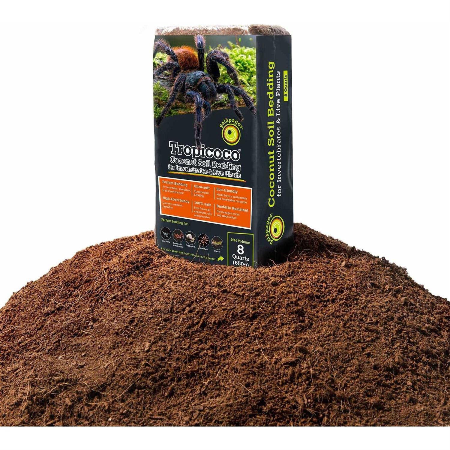 Galapagos Tropicoco Coconut Soil Invertebrate Bedding