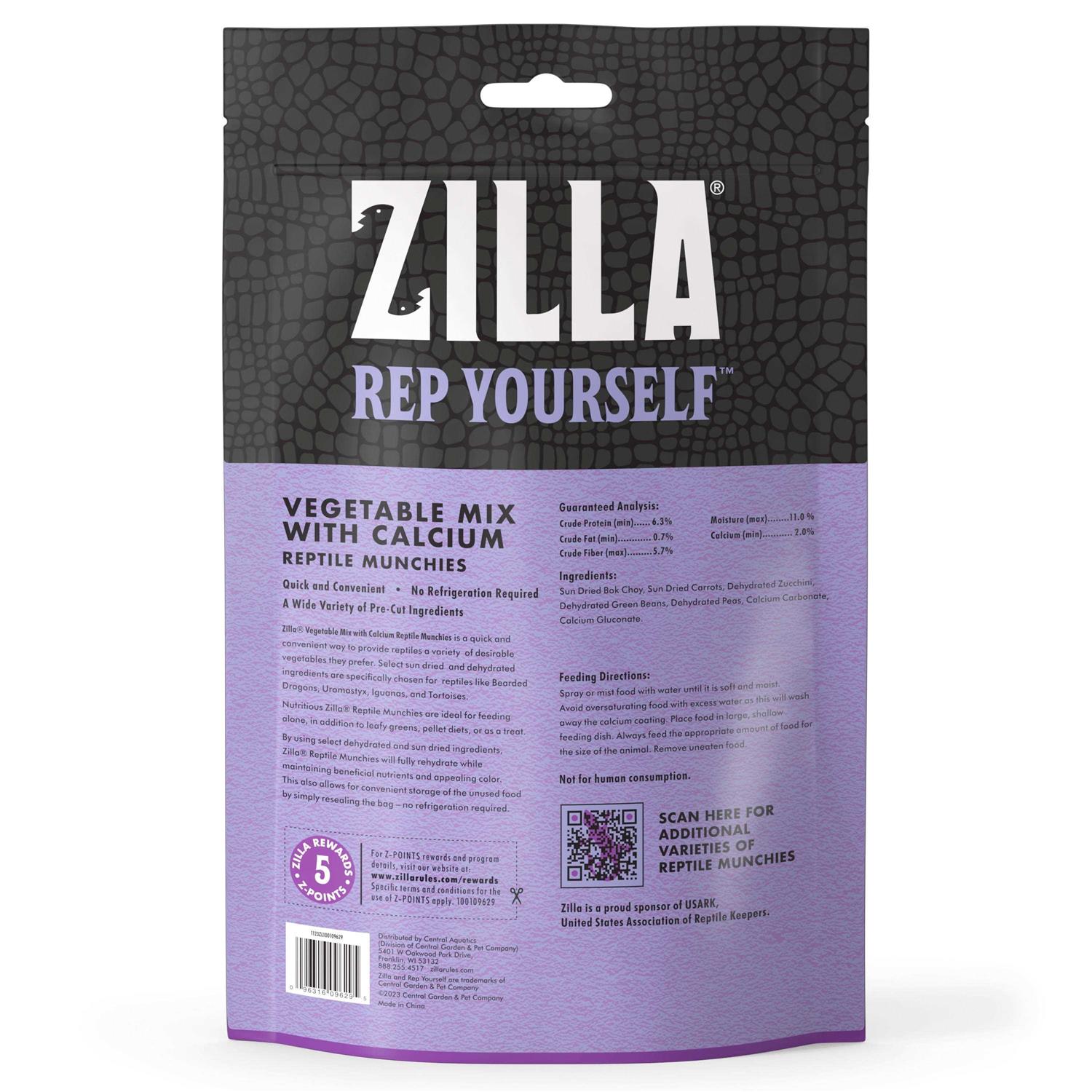 Alternative view of Zilla Reptile Munchies Vegetable Mix