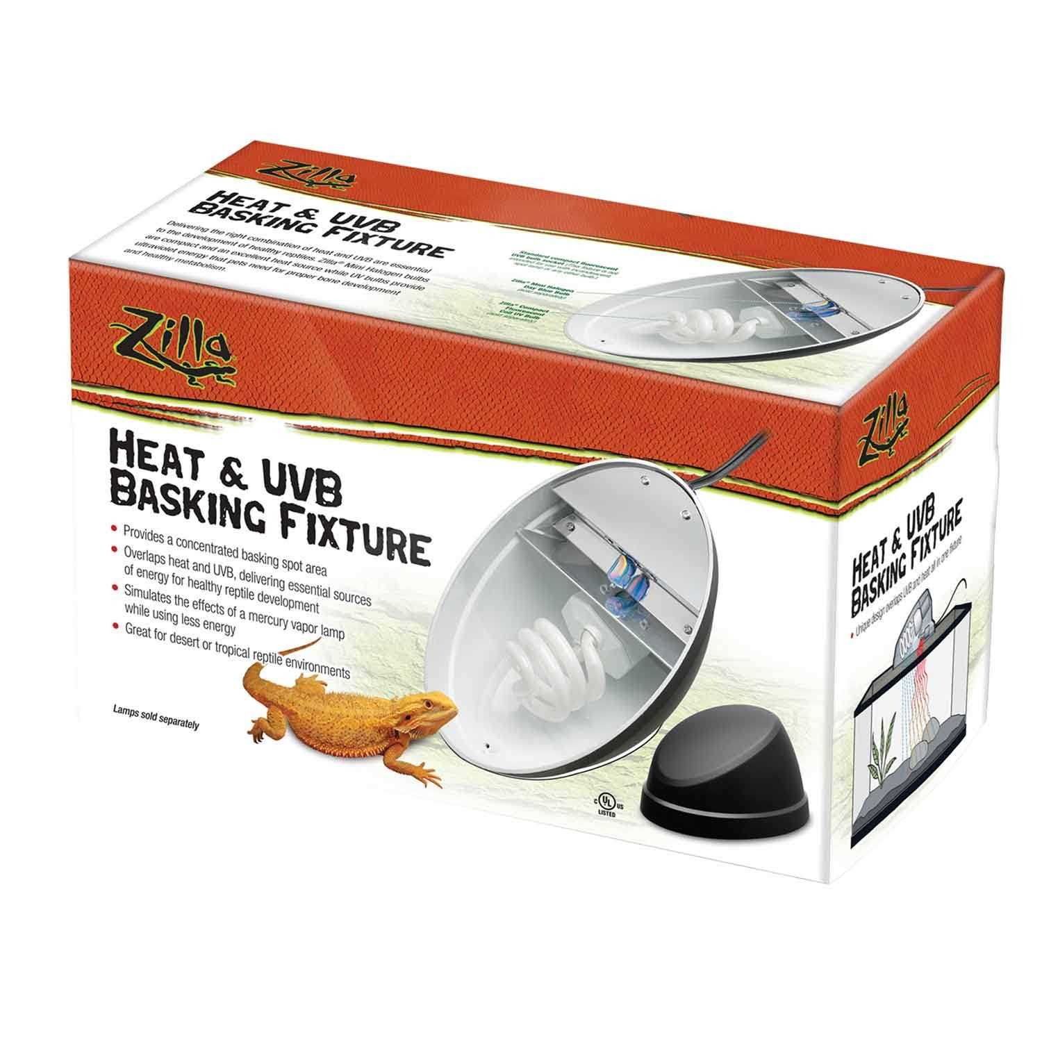 Alternative view of Zilla Heat & UVB Basking Fixture