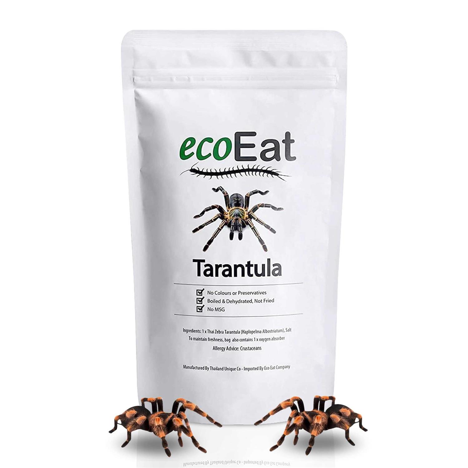 ecoEat Edible Tarantula Spider 100% Edible Bug Edible Dehydrated Zebra Tarantula Insect