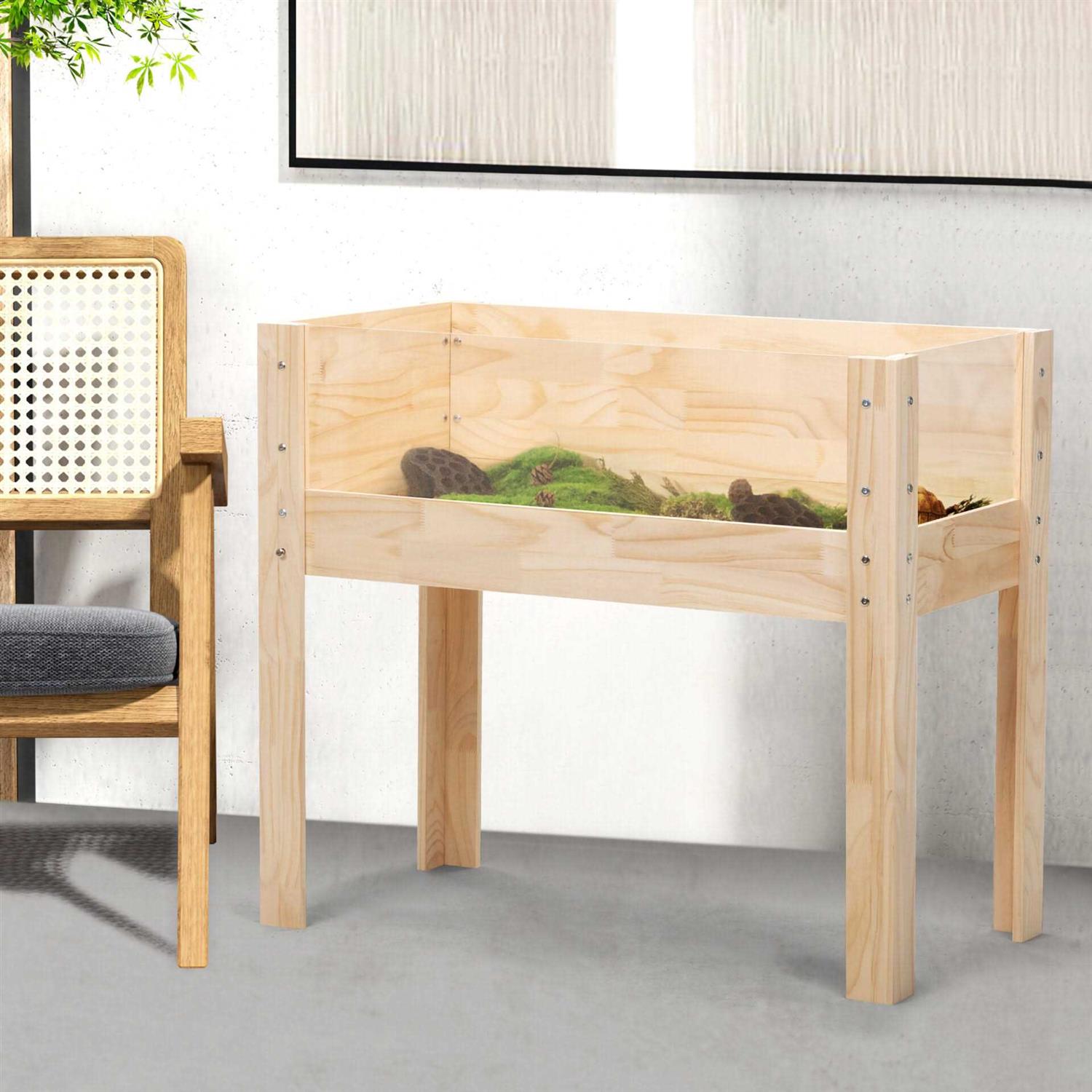 Coziwow Wooden Tortoise Habitat with A Waterproof Cloth