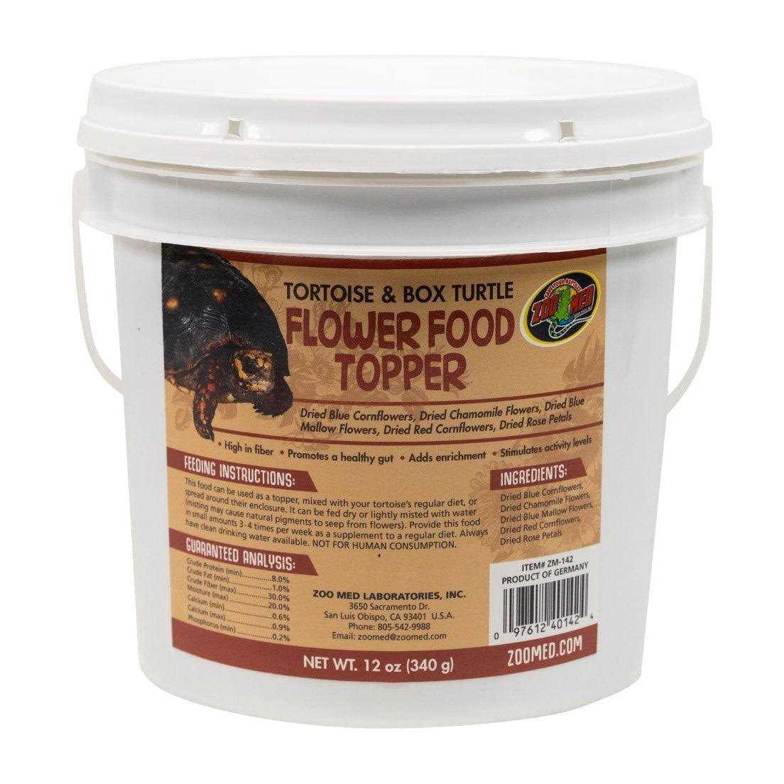 Zoo Med Tortoise & Box Turtle Flower Food Topper