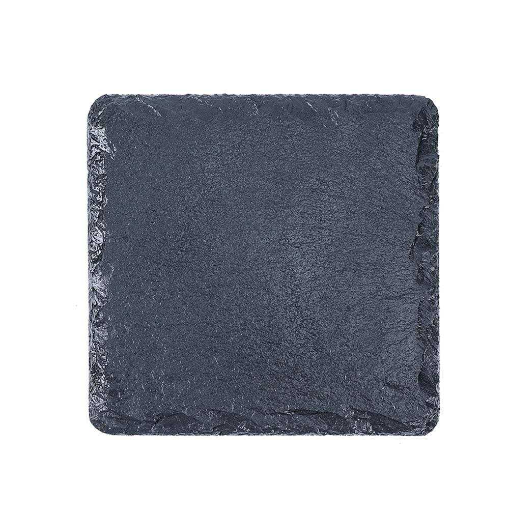 ACKEIVTO Small Slate Reptile Basking Platform Tortoise Feeding Dish Natural Rock Reptile Food Bowl Landscape Habitat Decor for Turtle Lizard Bearded