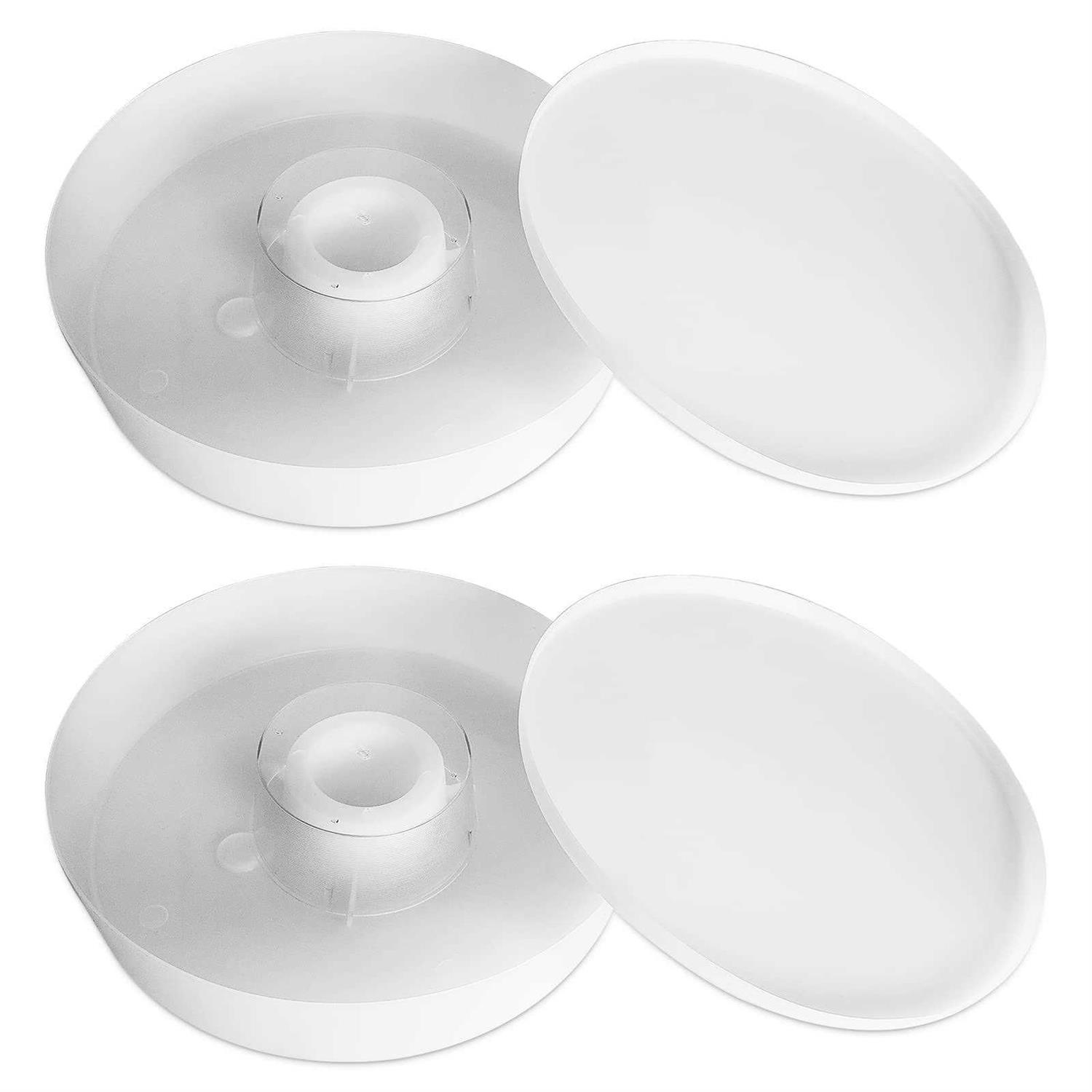 AOIT Rapid Bee Feeder for 8 or 10-Frame Bee Hives 2 Pack Round Hive Top Feeder for Beekeepers Feeding Bees