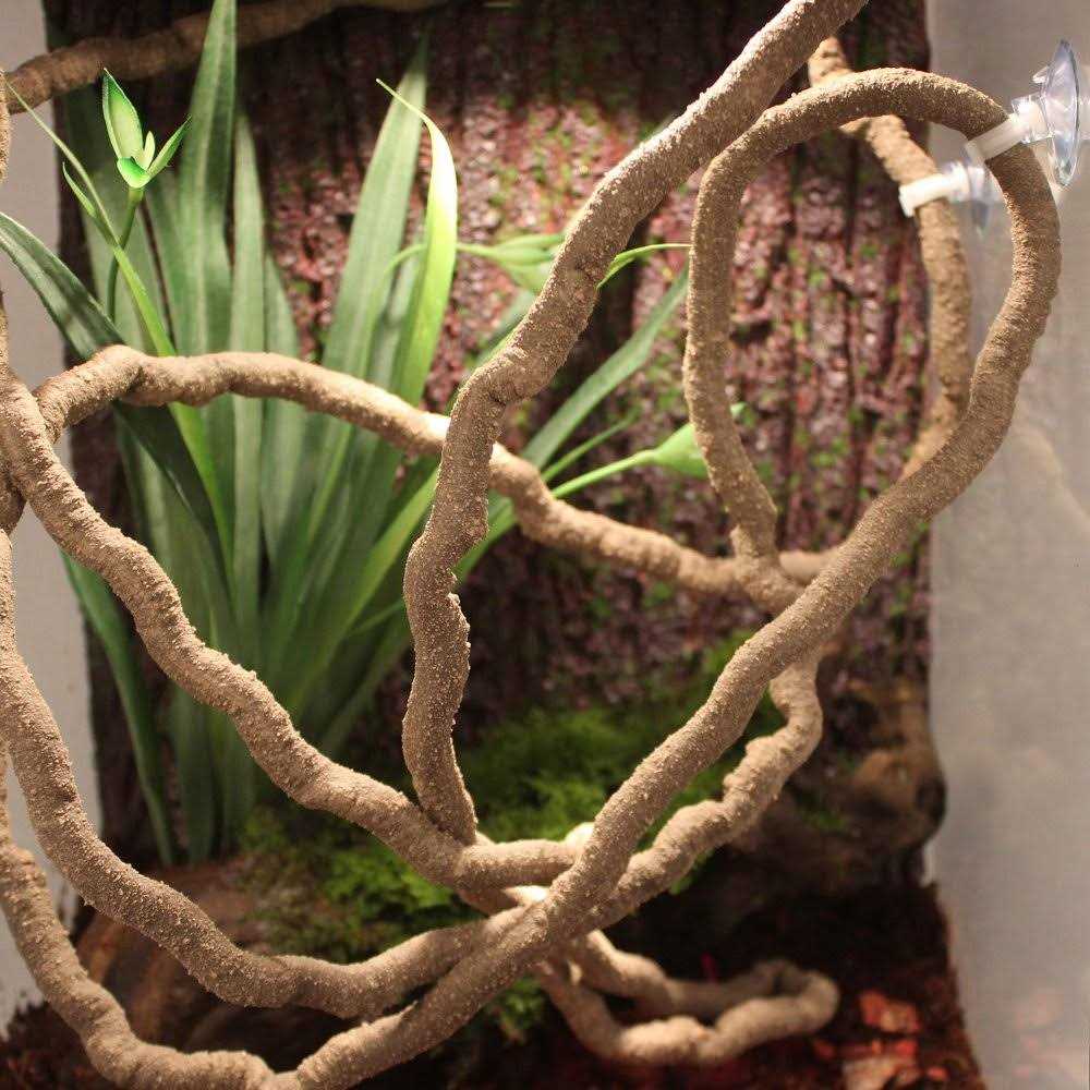 EONMIR 8-Foot Reptile Vines Flexible Jungle Climber Long Vines Habitat Decor for Climbing