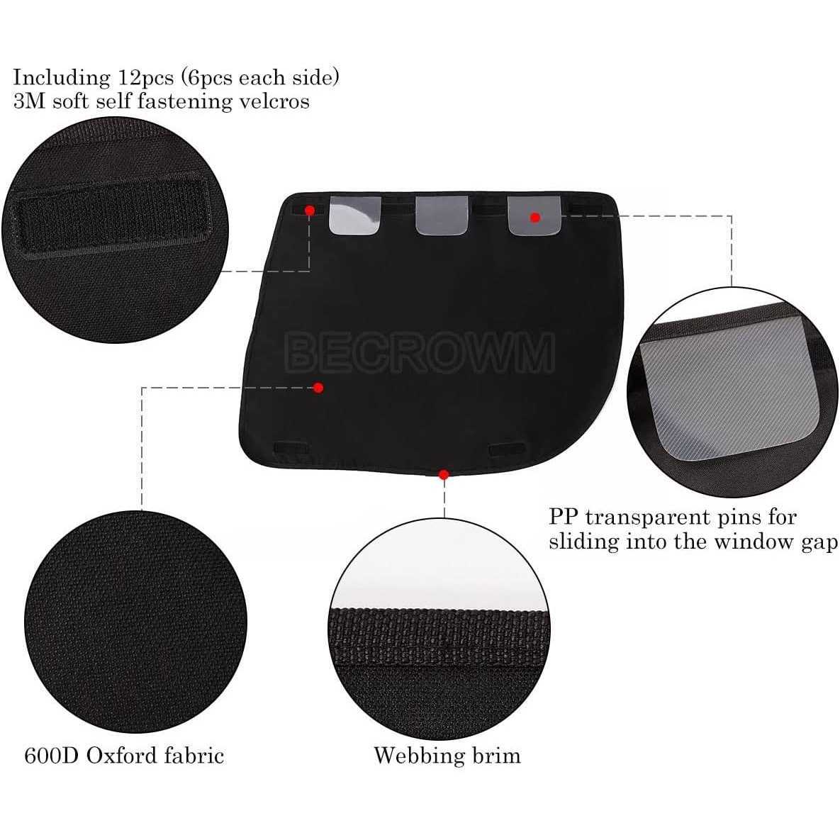 Alternative view of petpetssmart 2 Packs Waterproof Pet Car Door Cover Anti Scratch Vehicle Door Protector