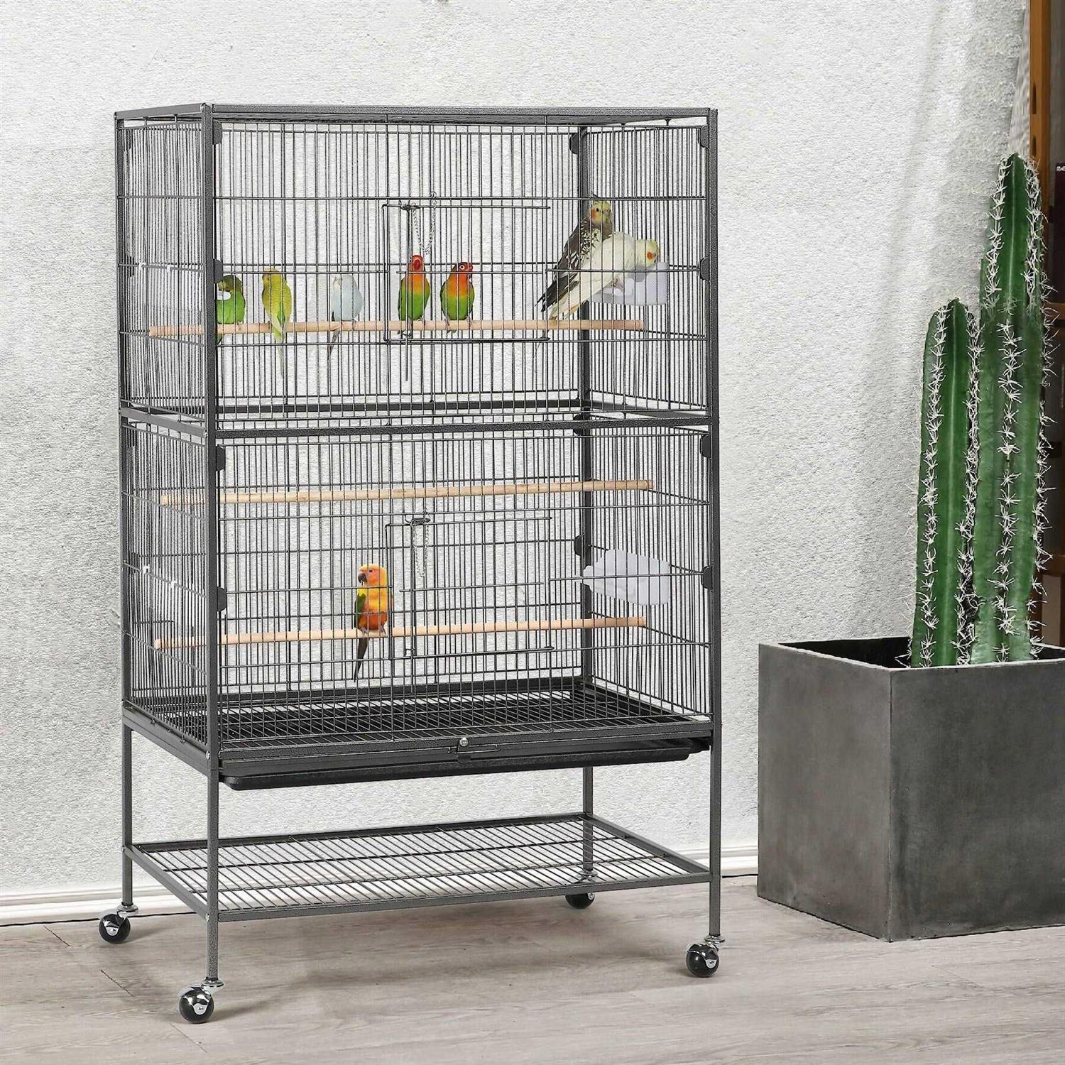 Yaheetech 52-in Rolling Bird Cage
