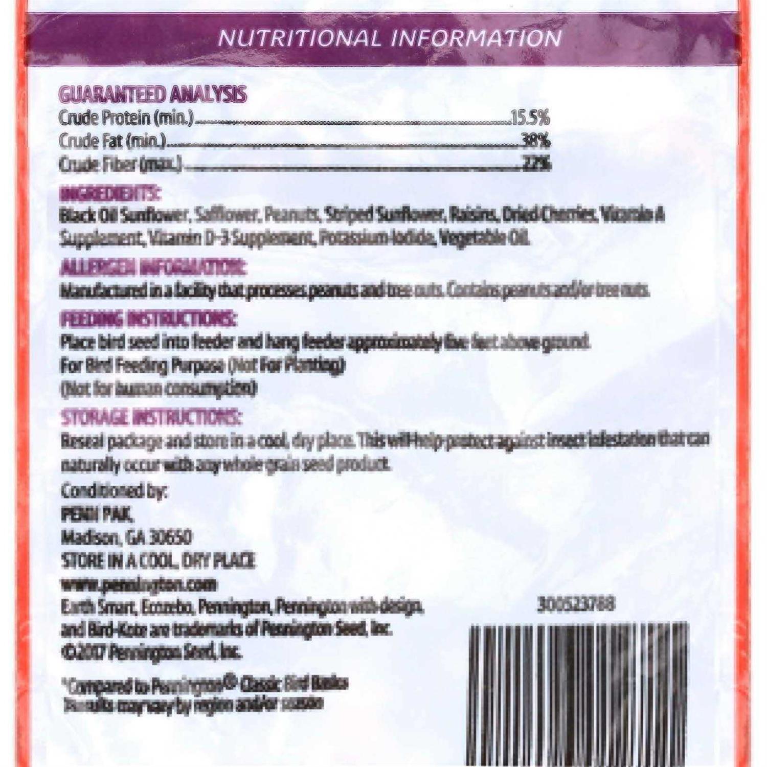 Alternative view of Pennington Ultra Songbird Blend Bird Seed