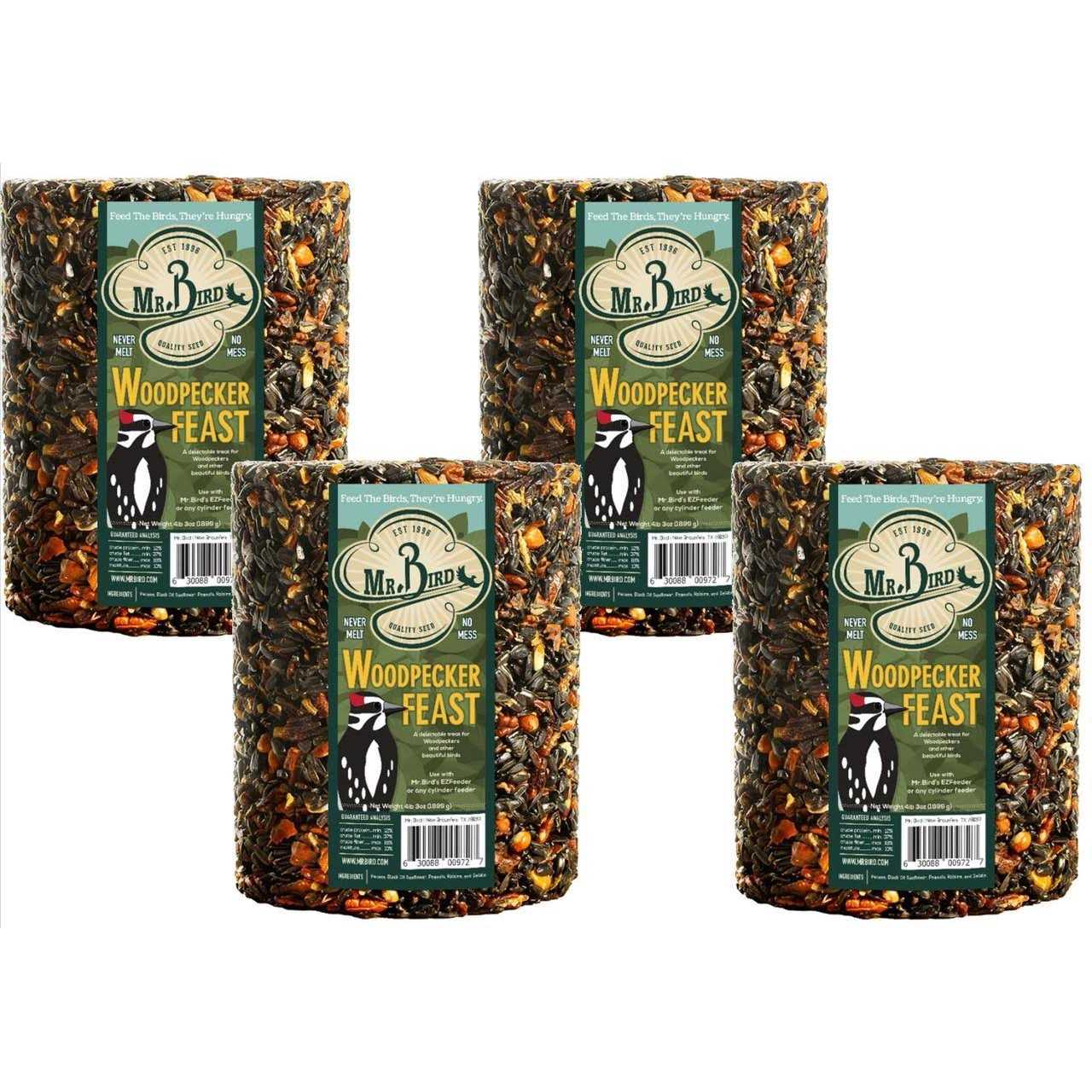 Alternative view of Mr. Bird Woodpecker Feast Cylinder