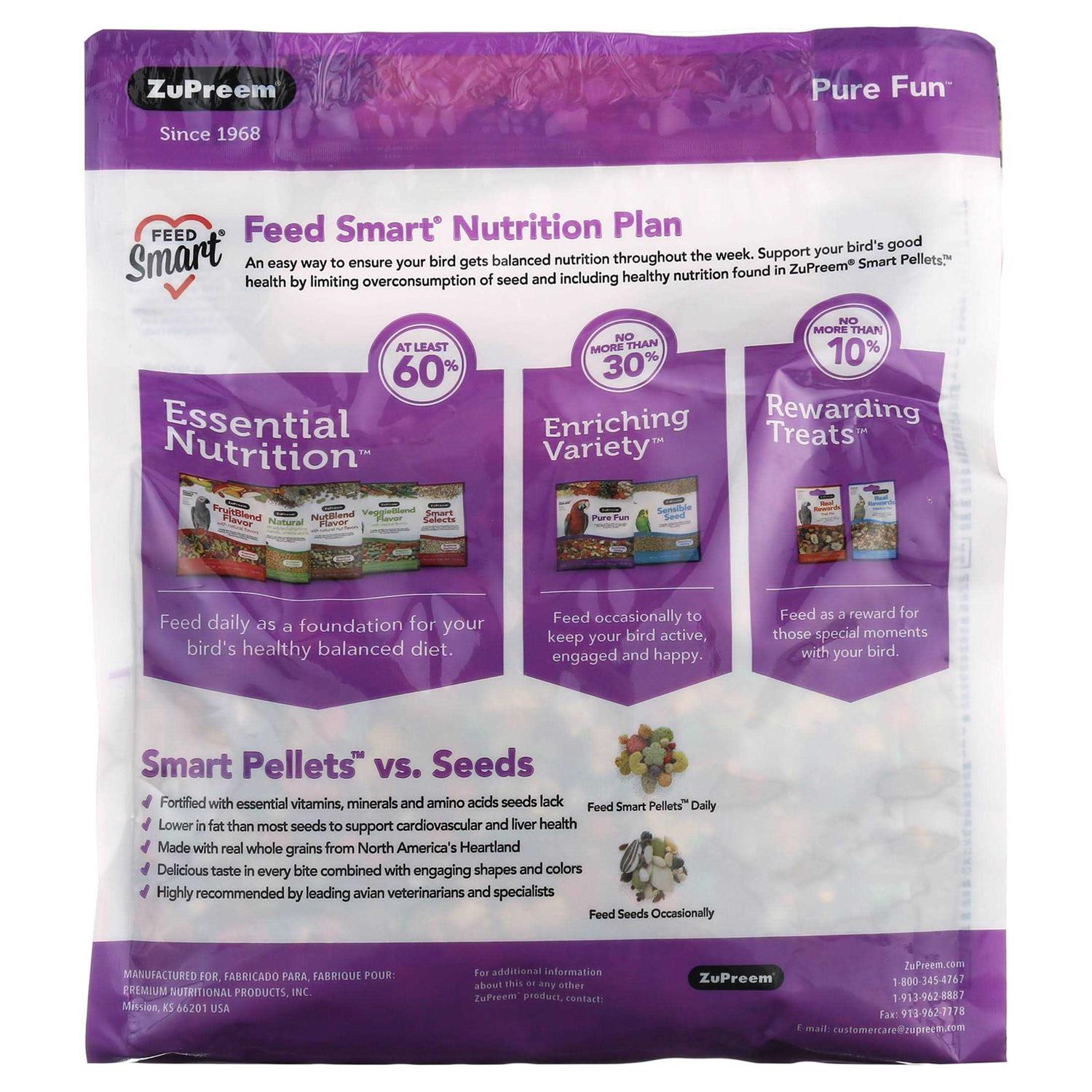 Alternative view of Zupreem Pure Fun Bird Food