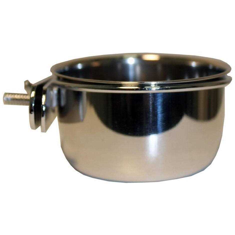 A&E Cage Stainless Steel Coop Cup with Bolt Hanger