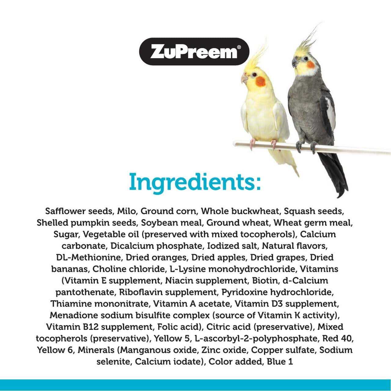 Alternative view of ZuPreem Sensible Seed Bird Food Birds