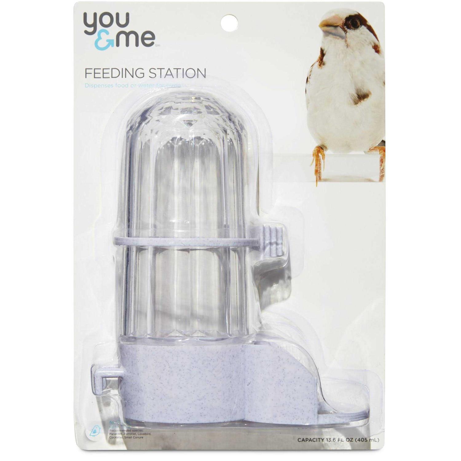 Alternative view of You & Me Jumbo Fountain White Bird Feeder