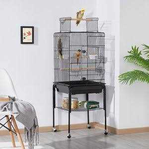 Alternative view of Yaheetech 68.5-in Rolling Bird Cage & Playtop