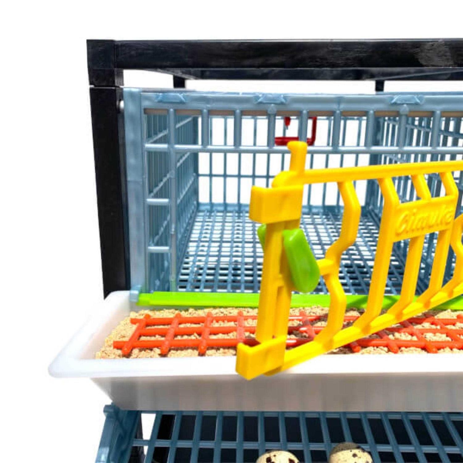 Alternative view of Cimuka Quail Breeding Cage Indoor 3 Layer Stackable Quail Coop