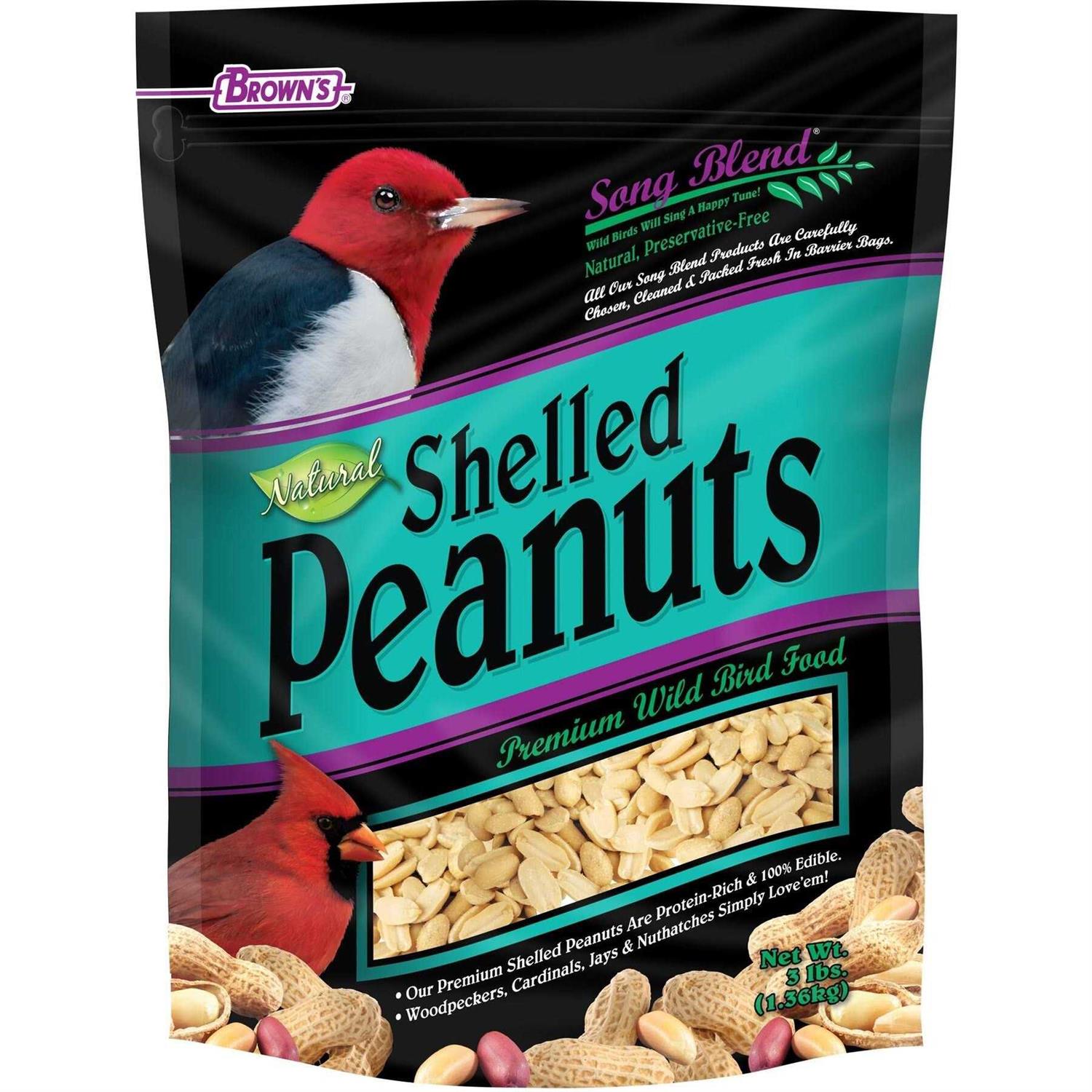 Brown's Song Blend Shelled Peanuts Premium Wild Bird Food