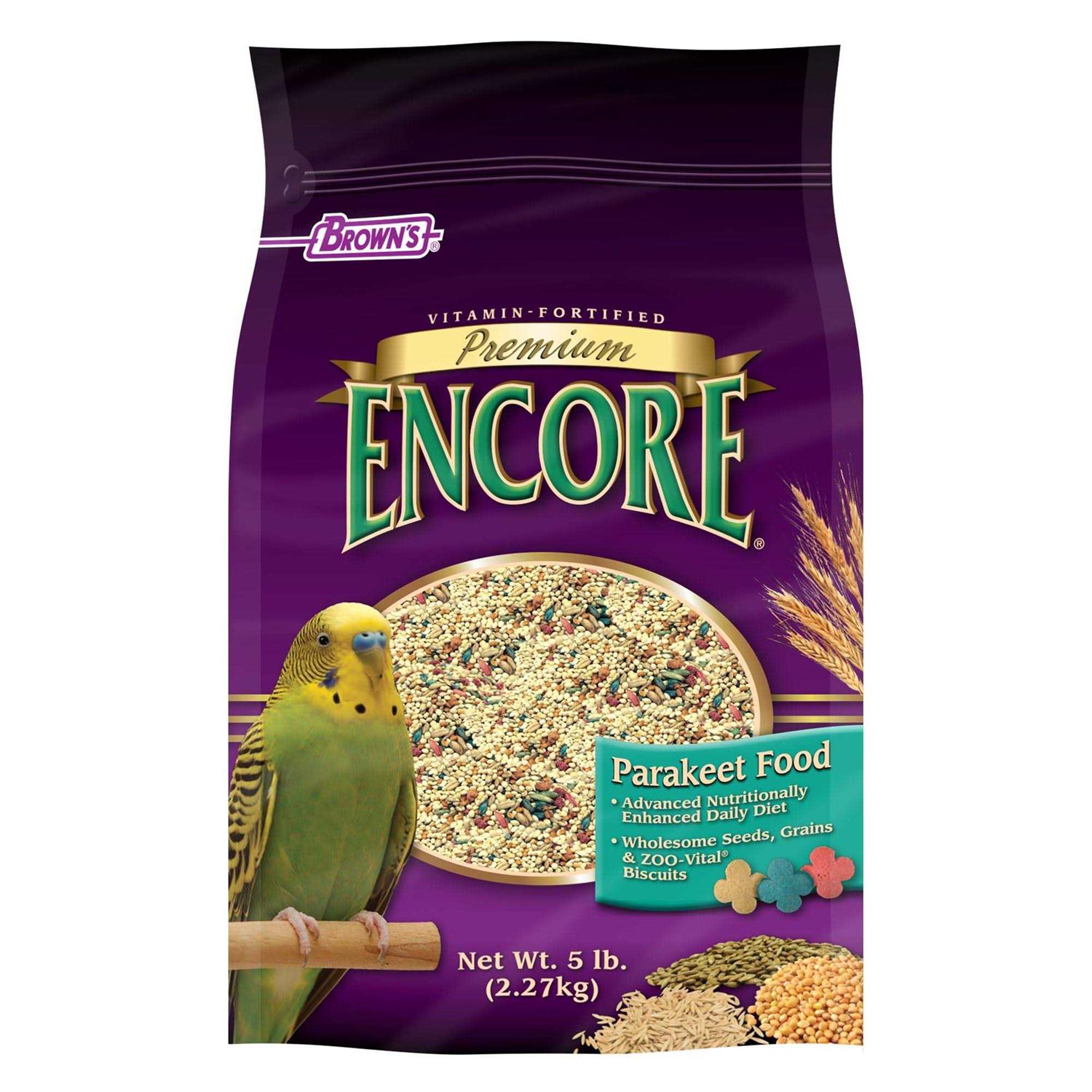 Brown's Encore Premium Parakeet Food
