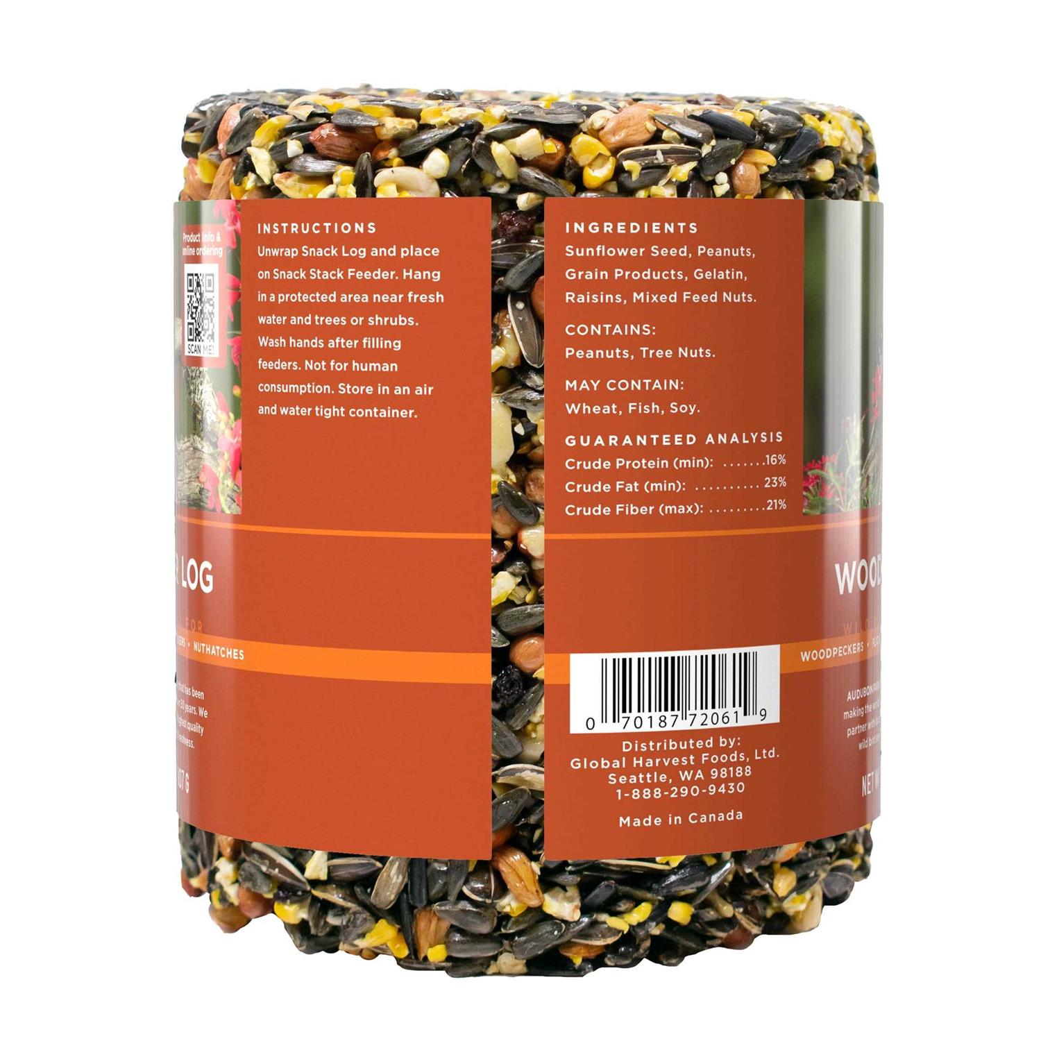 Alternative view of Audubon Park Woodpecker Snack Log Wild Bird Feed