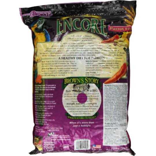 Alternative view of Brown's Encore Premium Parrot Food