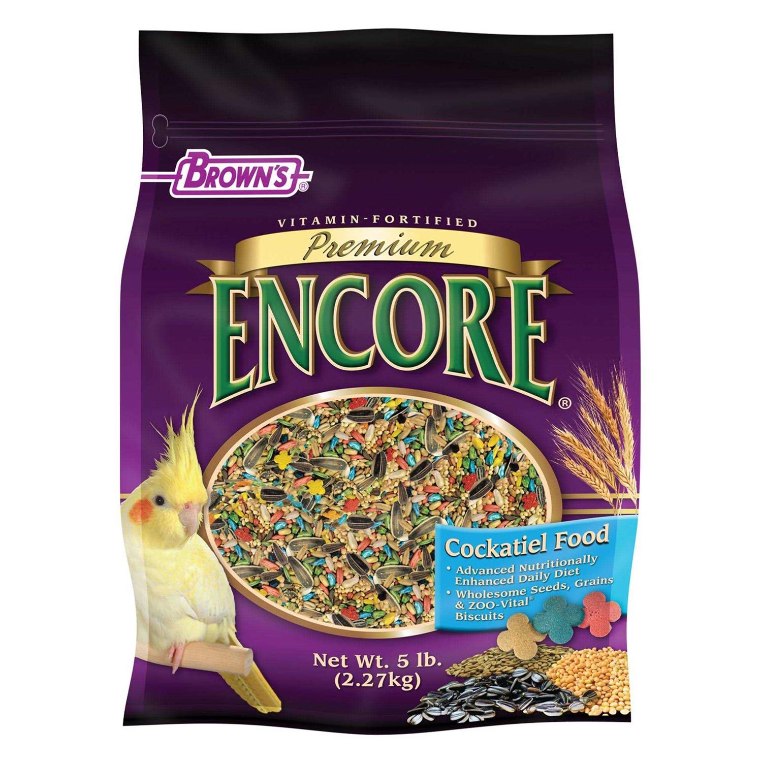 Brown's Encore Premium Cockatiel Food