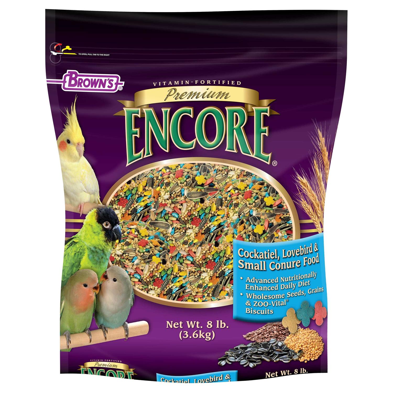 Brown's Encore Premium Cockatiel Food
