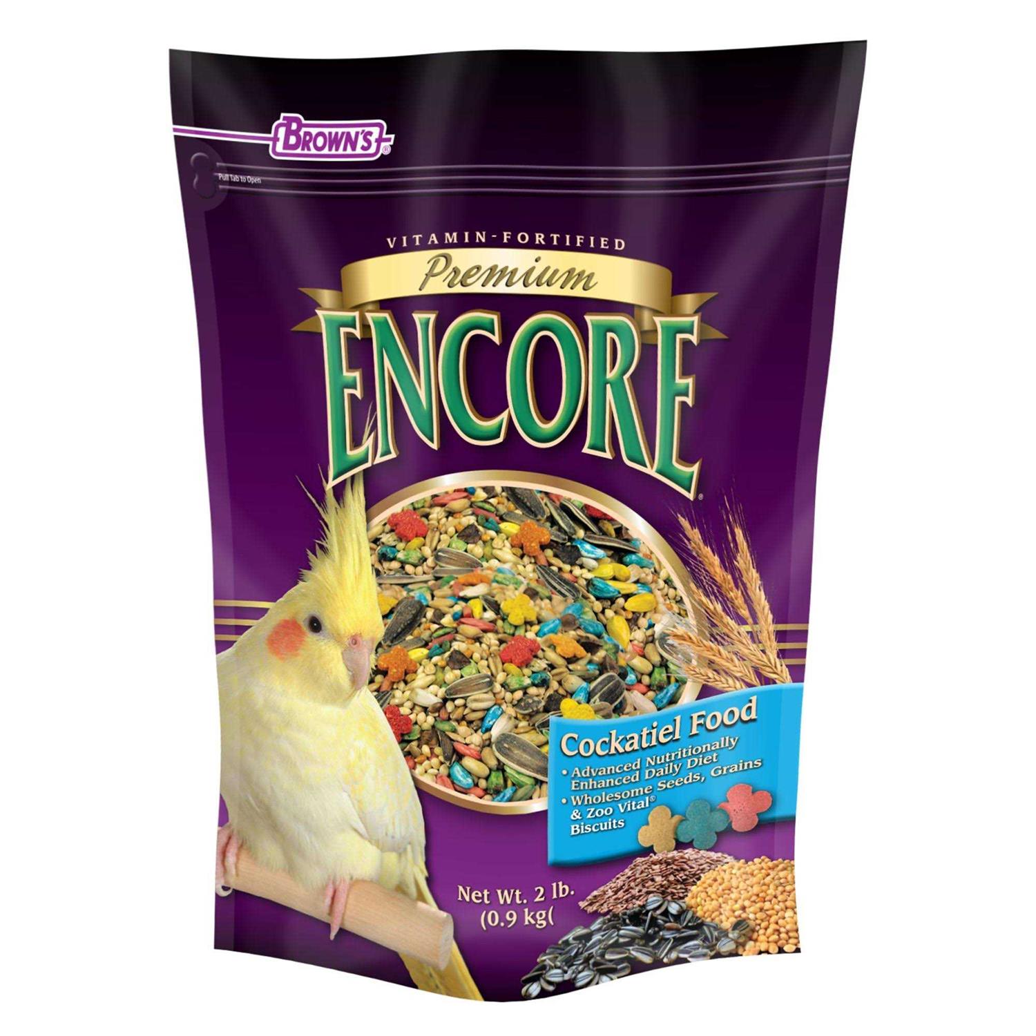 Brown's Encore Premium Cockatiel Food