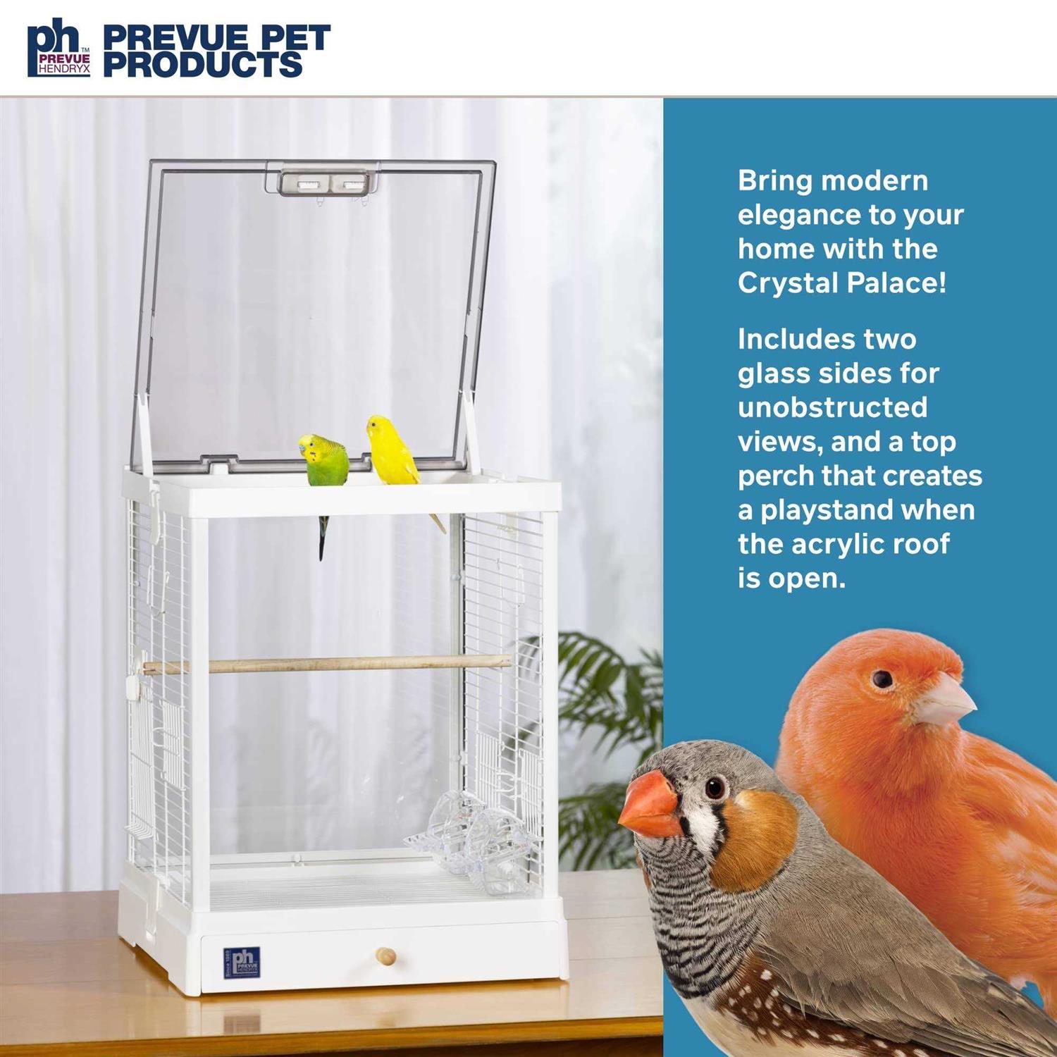 Alternative view of Prevue Pet Products Crystal Palace Bird Cage