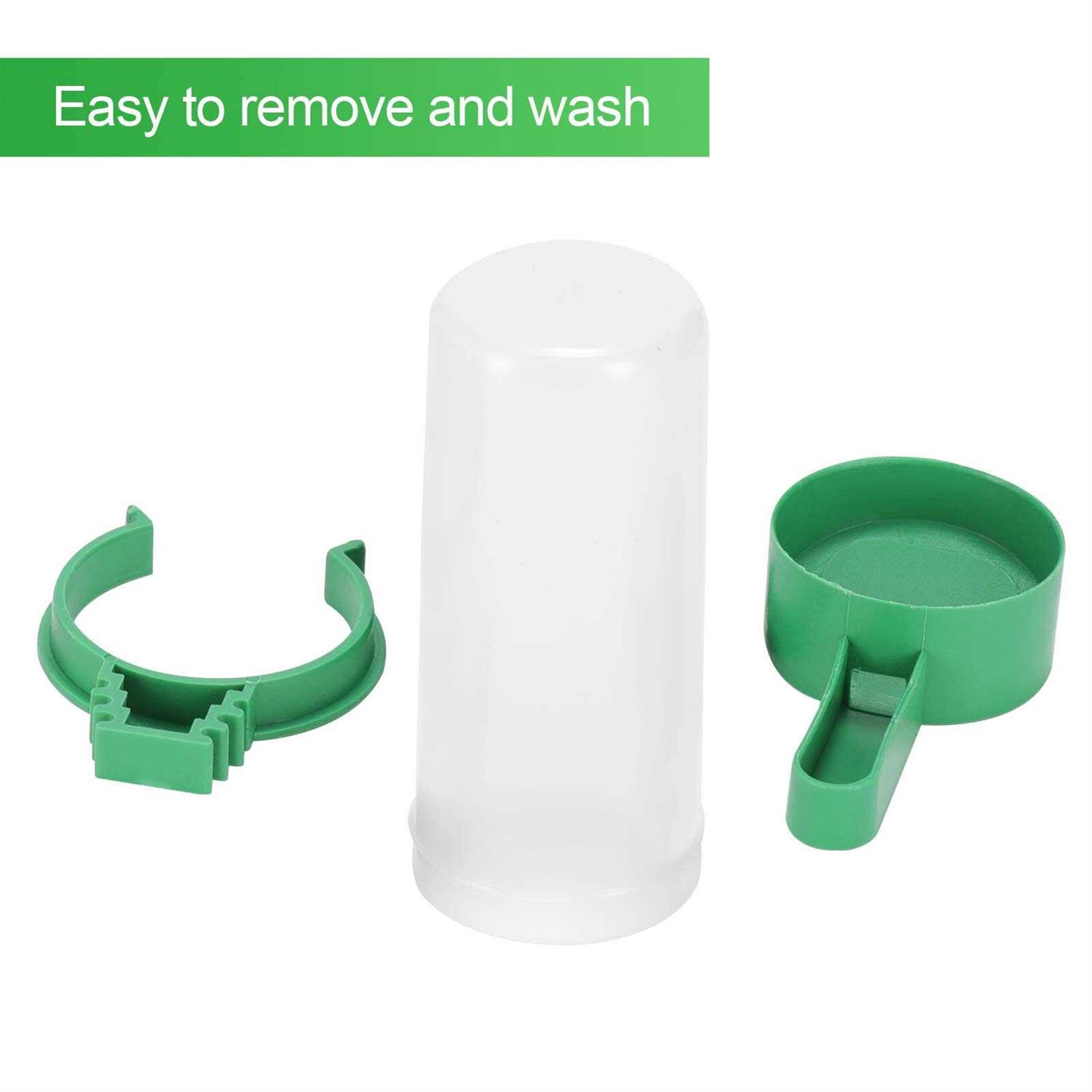 Alternative view of Lamoutor 4Pcs Bird Water Feeder Plastic Drinker Feeder Water Clip For Parrots Budgie Cockatiel Lovebirds