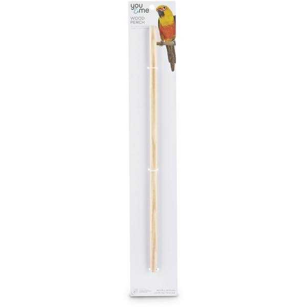 Alternative view of You & Me Wood 23.75 Bird Perch