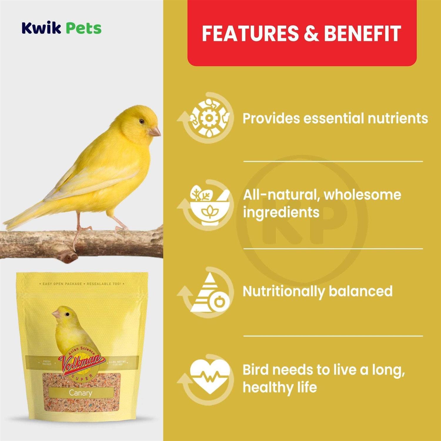 Alternative view of Volkman Avian Science Super Canary Seed
