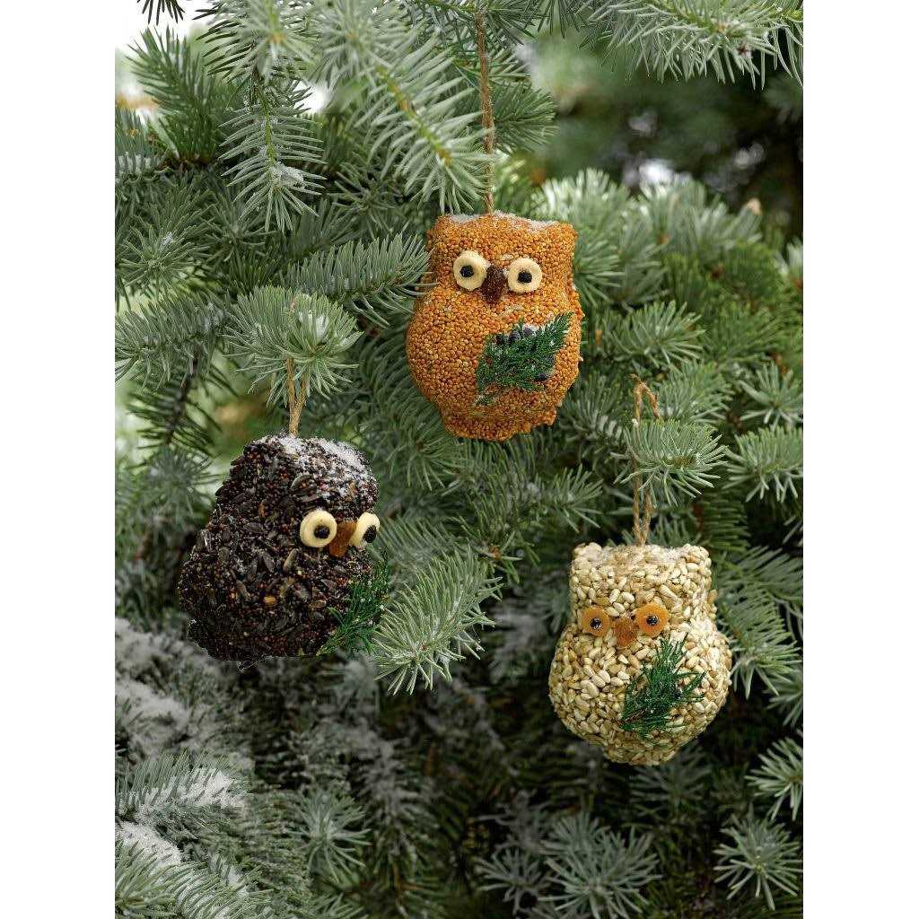Alternative view of Mr. Bird Ollie Owl Bird Seed Ornaments