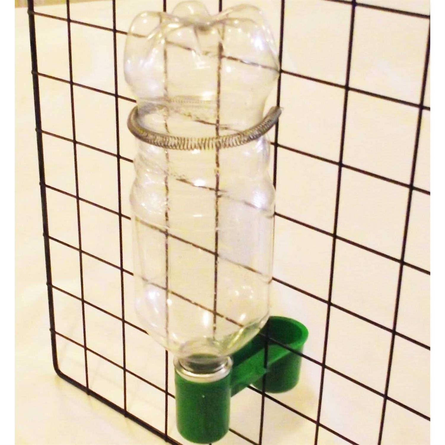 Alternative view of Soda Pop Water Bottle Bird Drinker Cup & Spring