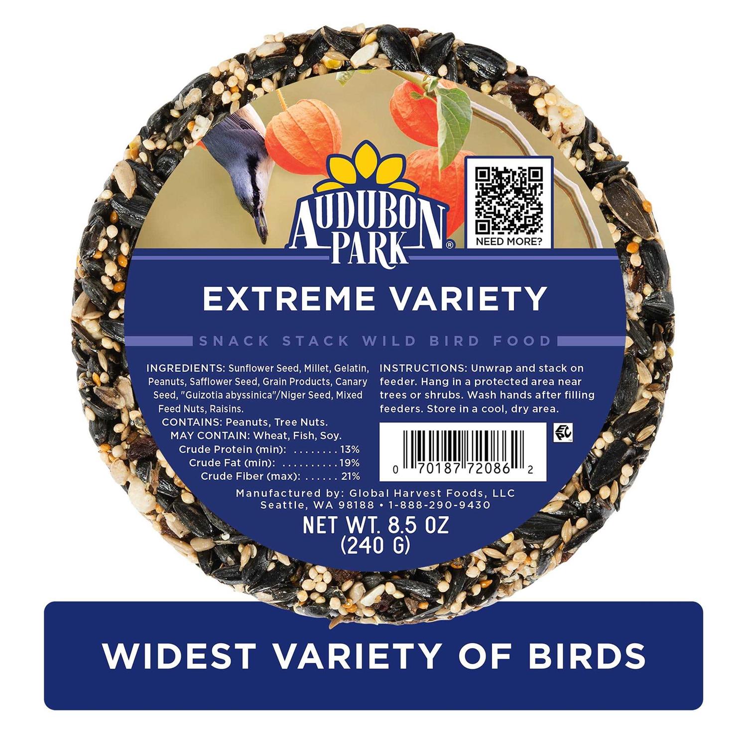 Audubon Park Extreme Snack Stack Wild Bird Food