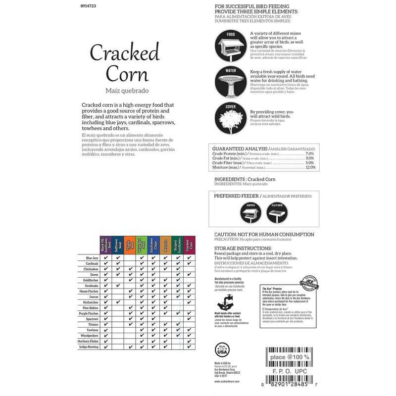 Alternative view of Ace Songbird Corn Cracked Corn