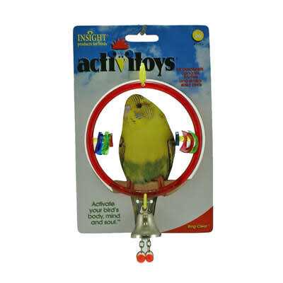 Alternative view of JW Bird Toy Ring Clear