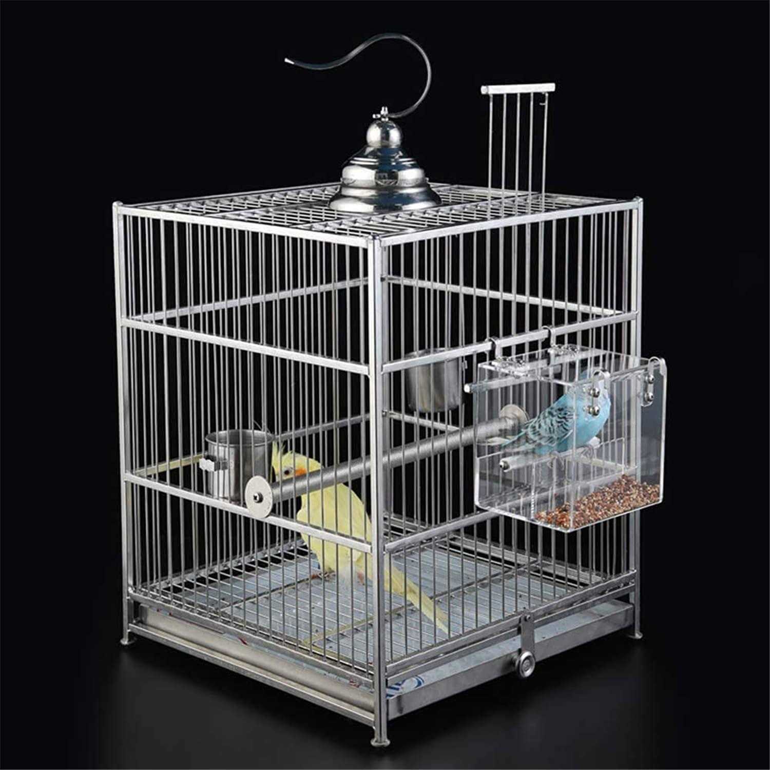 Alternative view of GURECOD Automatic Bird Feeder No Mess Bird Cage Pet Feeder Seed Food Container for Parakeet Canary Cockatiel Parrot Finch Canary Acrylic