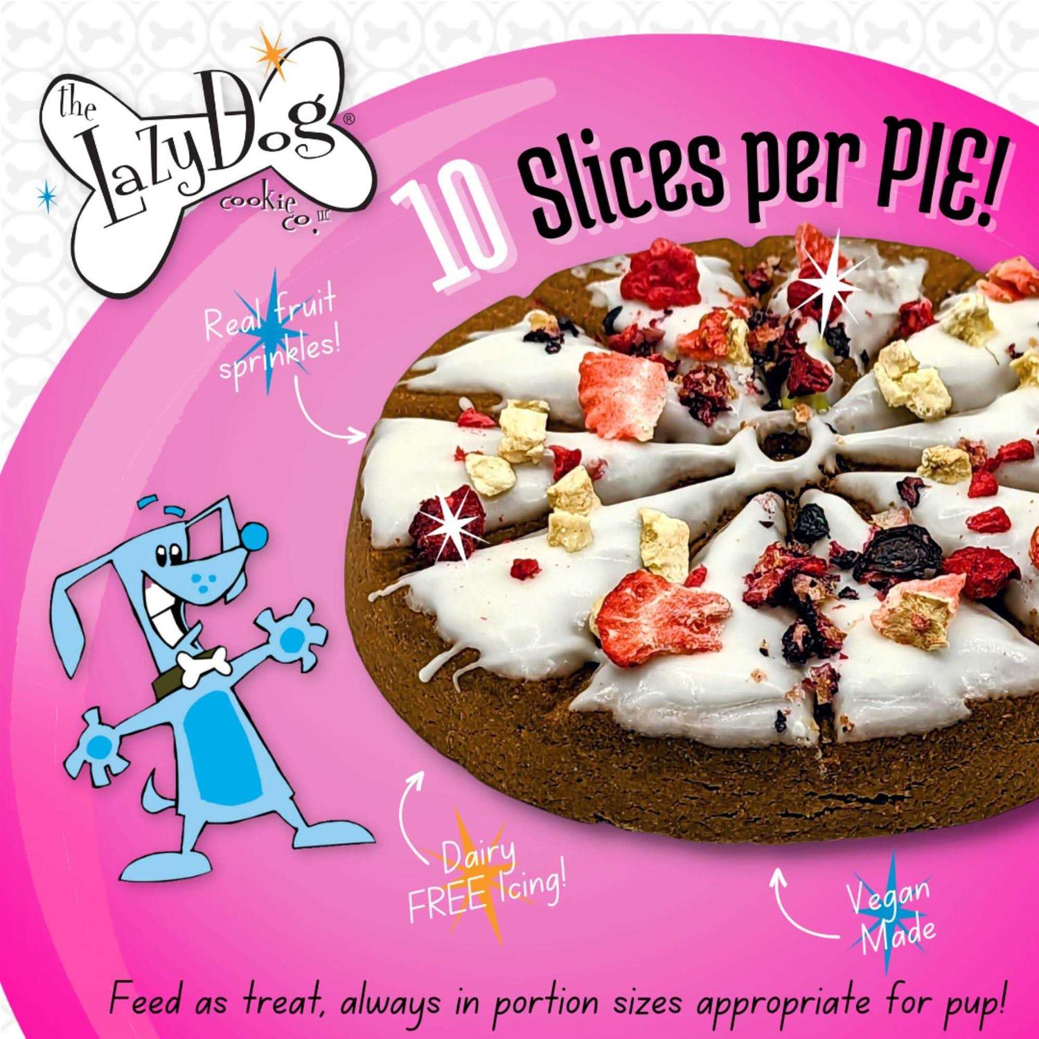 Alternative view of The Lazy Dog Cookie Co. Happy Birthday Pup-Pie Dog Treat