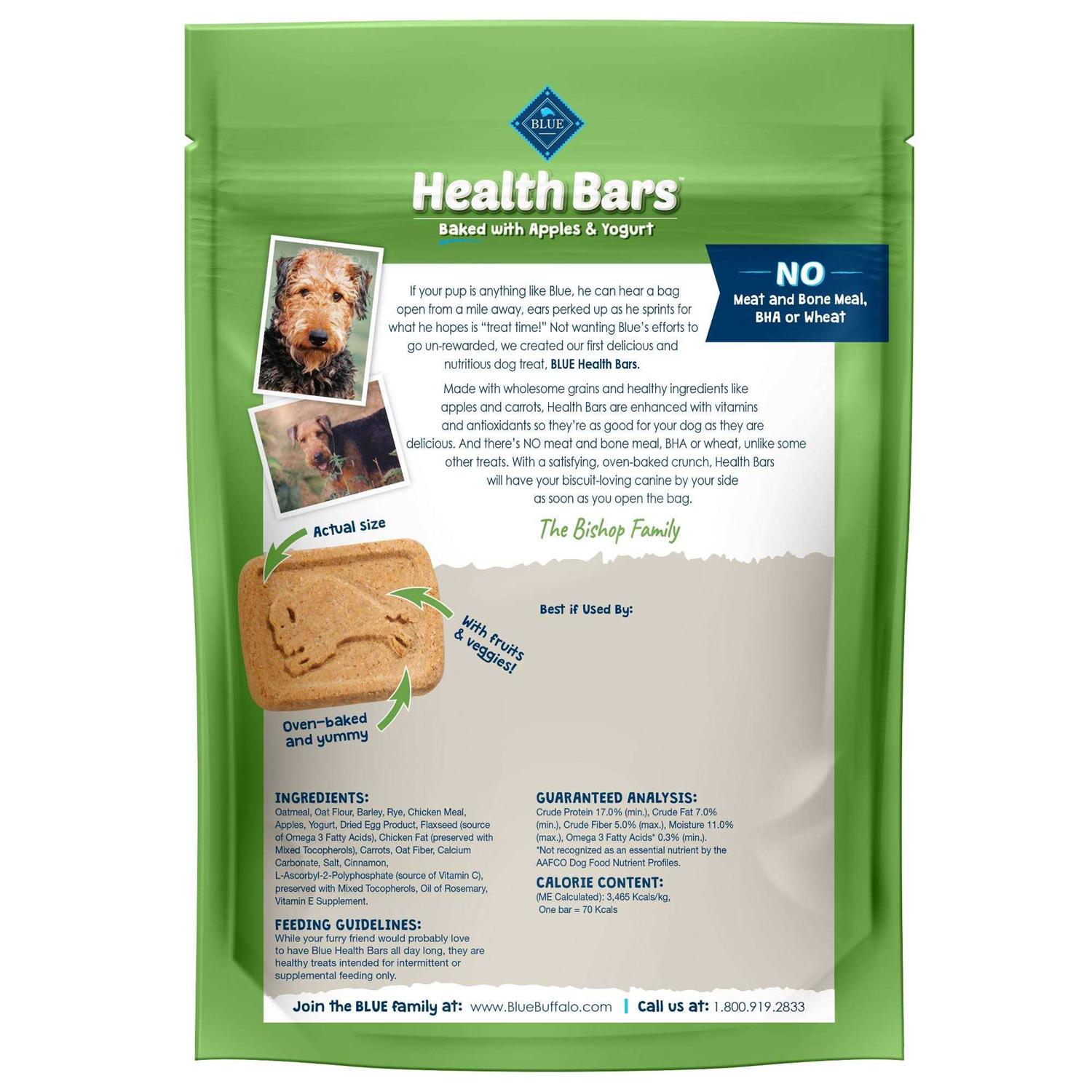 Alternative view of Blue Buffalo Health Bars Biscuits Dog