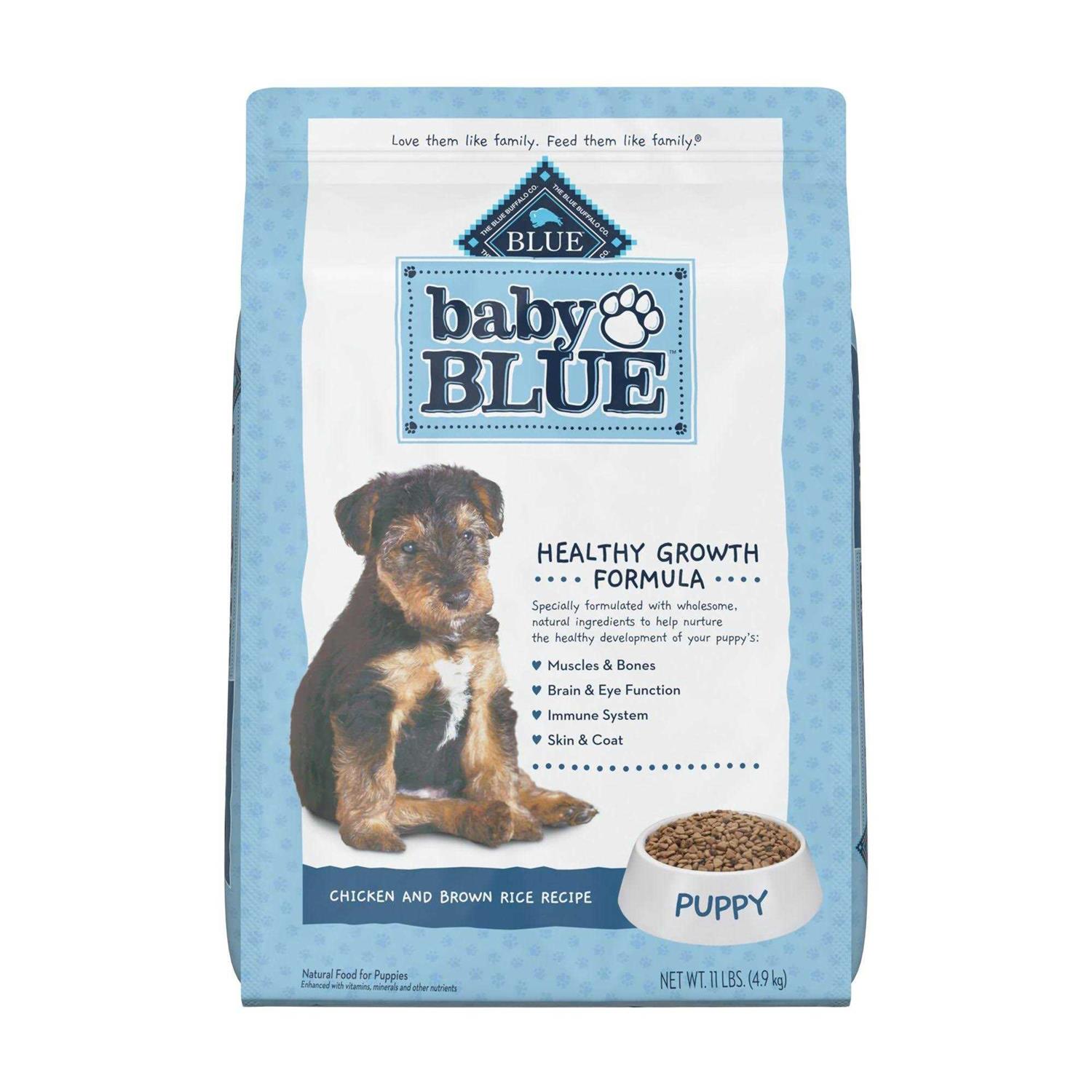 Blue Buffalo Baby Blue Healthy Growth Formula Natural Puppy Dry Dog Food, Chicken and Brown Rice Recipe