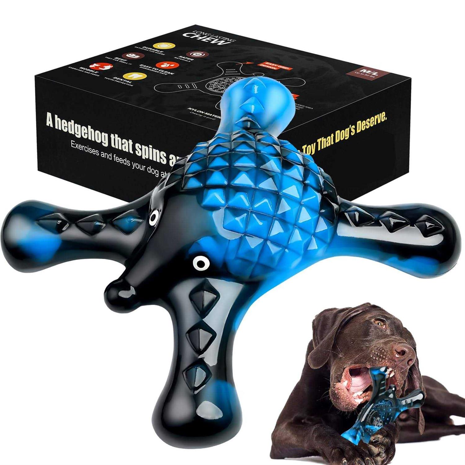 BYMQ Indestructible Dog Chew Toys for Aggressive Chewers Tough Dog Toys Large/Medium Breed