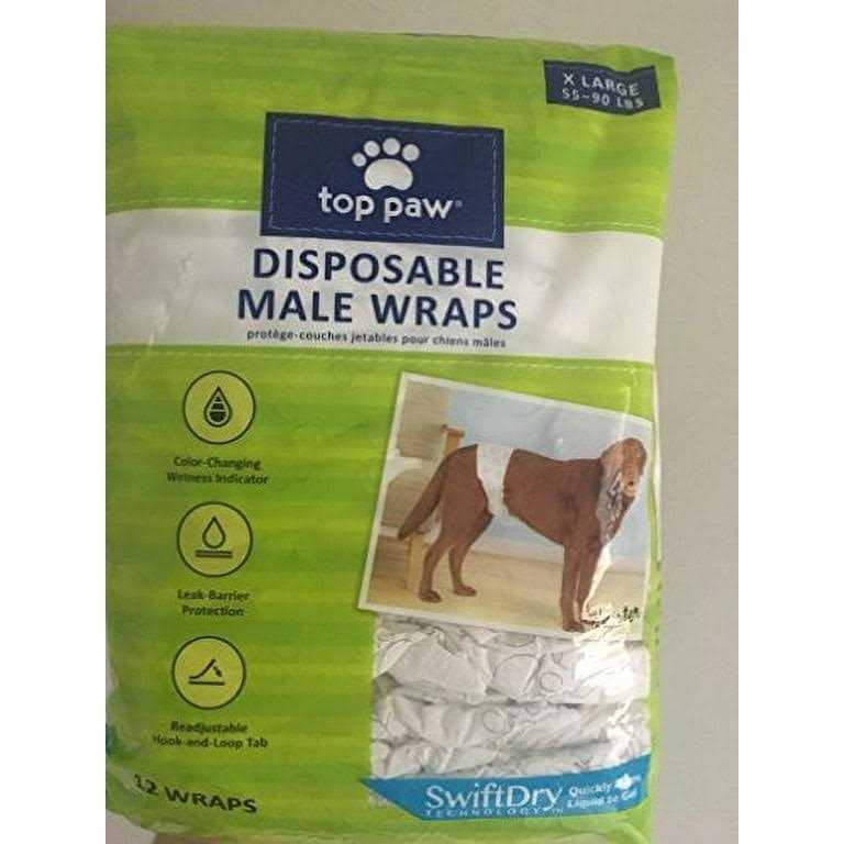 Alternative view of Top Paw Disposable Male Wrap Dog Diapers
