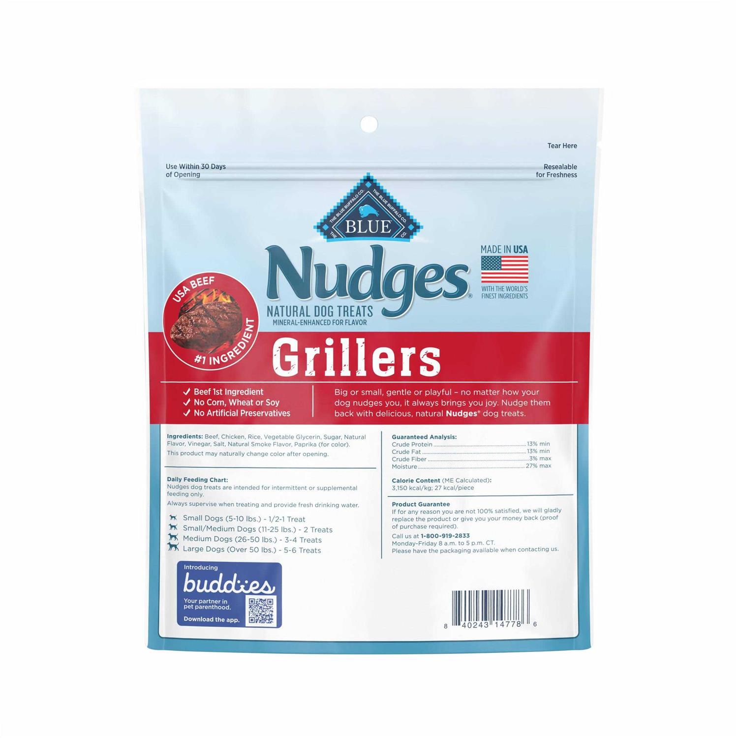Alternative view of Blue Buffalo Nudges Grillers Natural Dog Treats
