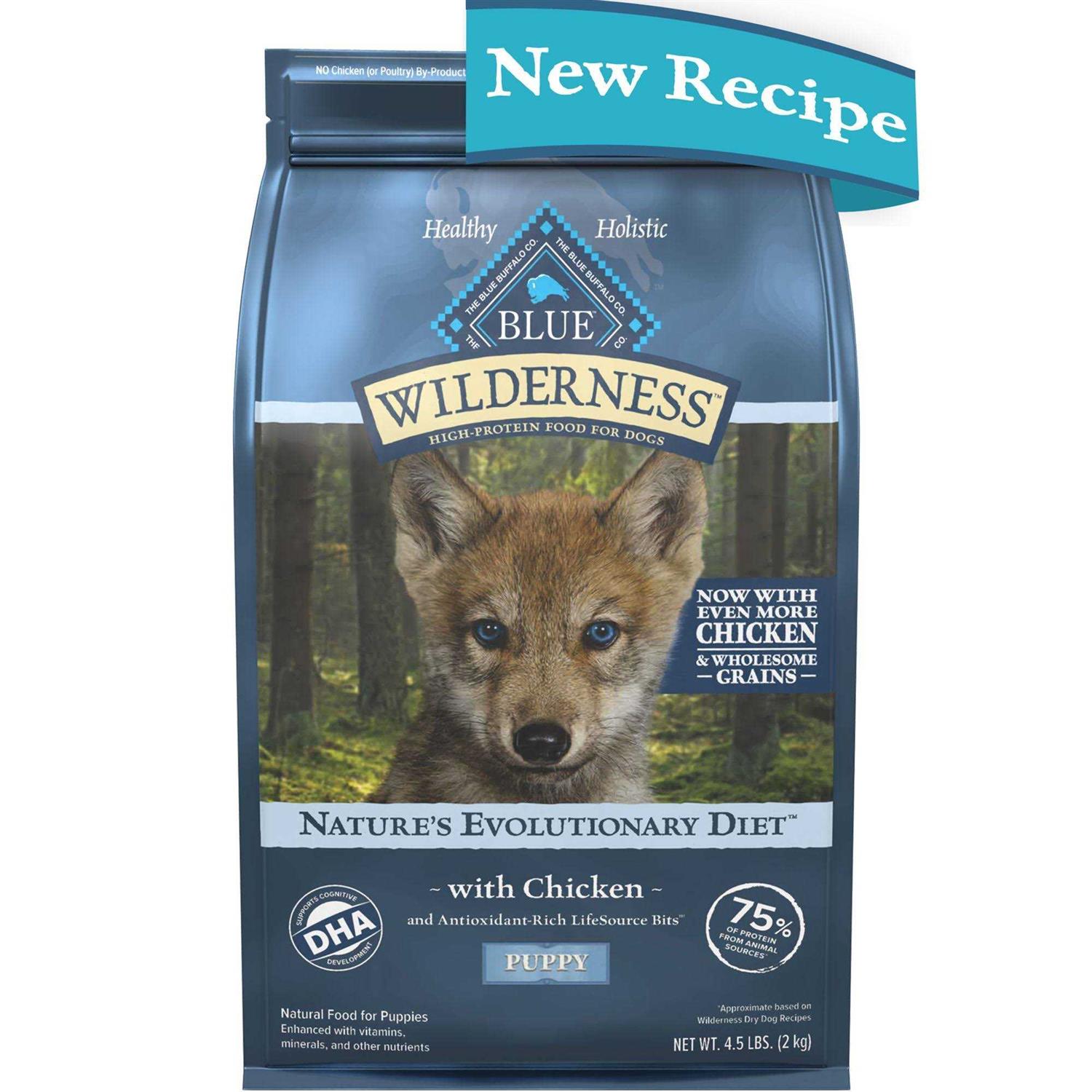 Blue Buffalo Wilderness High Protein Natural Puppy Dry Dog Food Chicken