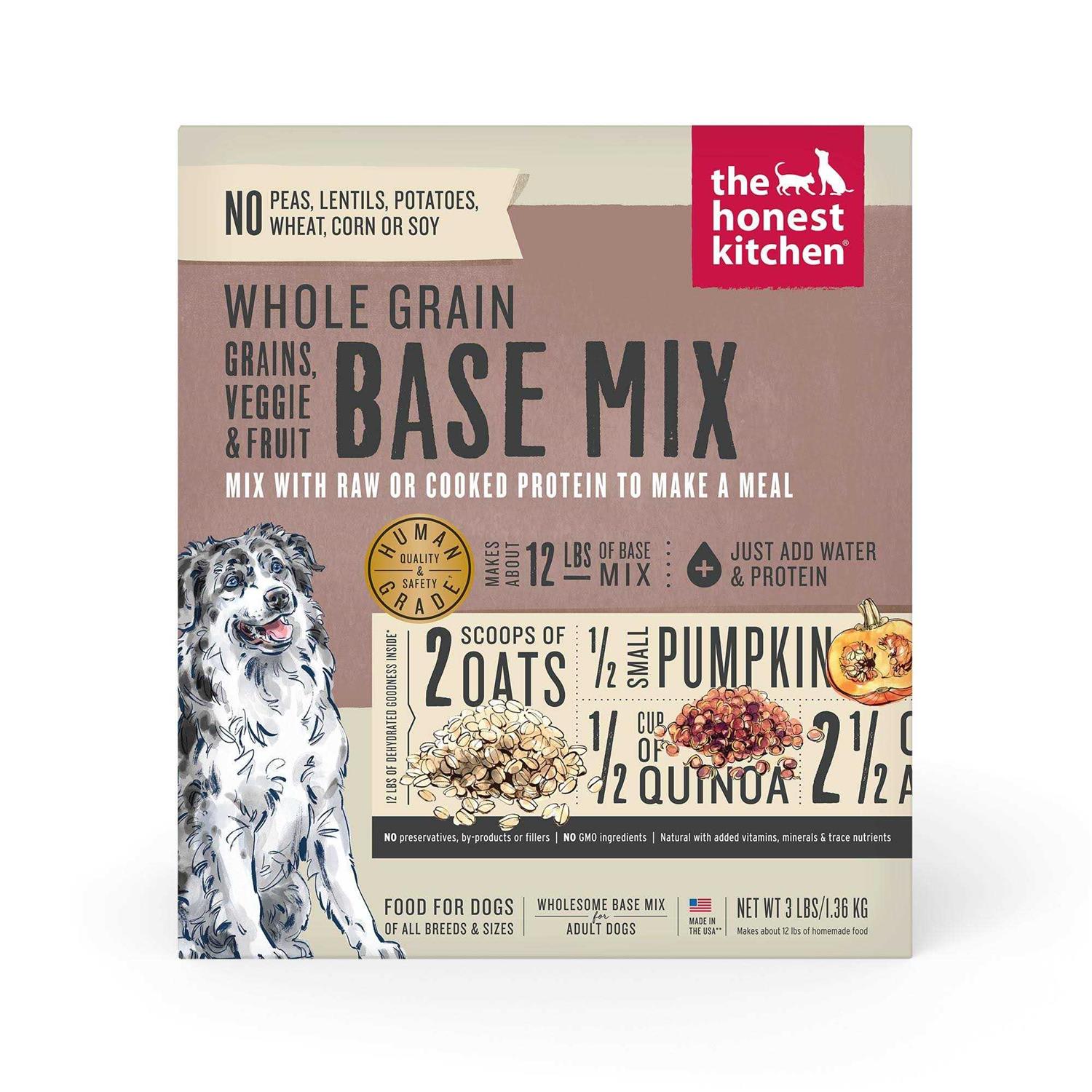 The Honest Kitchen Dehydrated Whole Grain Veggie & Fruit Base Mix Dog Food