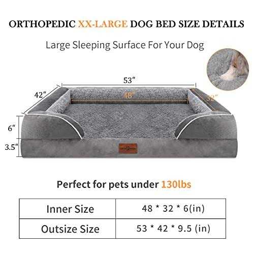 Alternative view of Comfort Expression Jumbo Dog Bed for Extra Large Dogs Waterproof Orthopedic Dog Bed