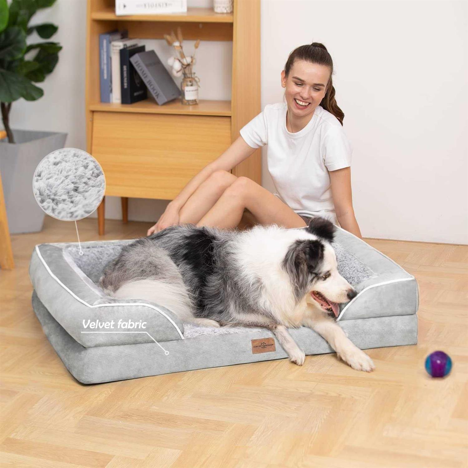 Alternative view of Comfort Expression Jumbo Dog Bed for Extra Large Dogs Waterproof Orthopedic Dog Bed