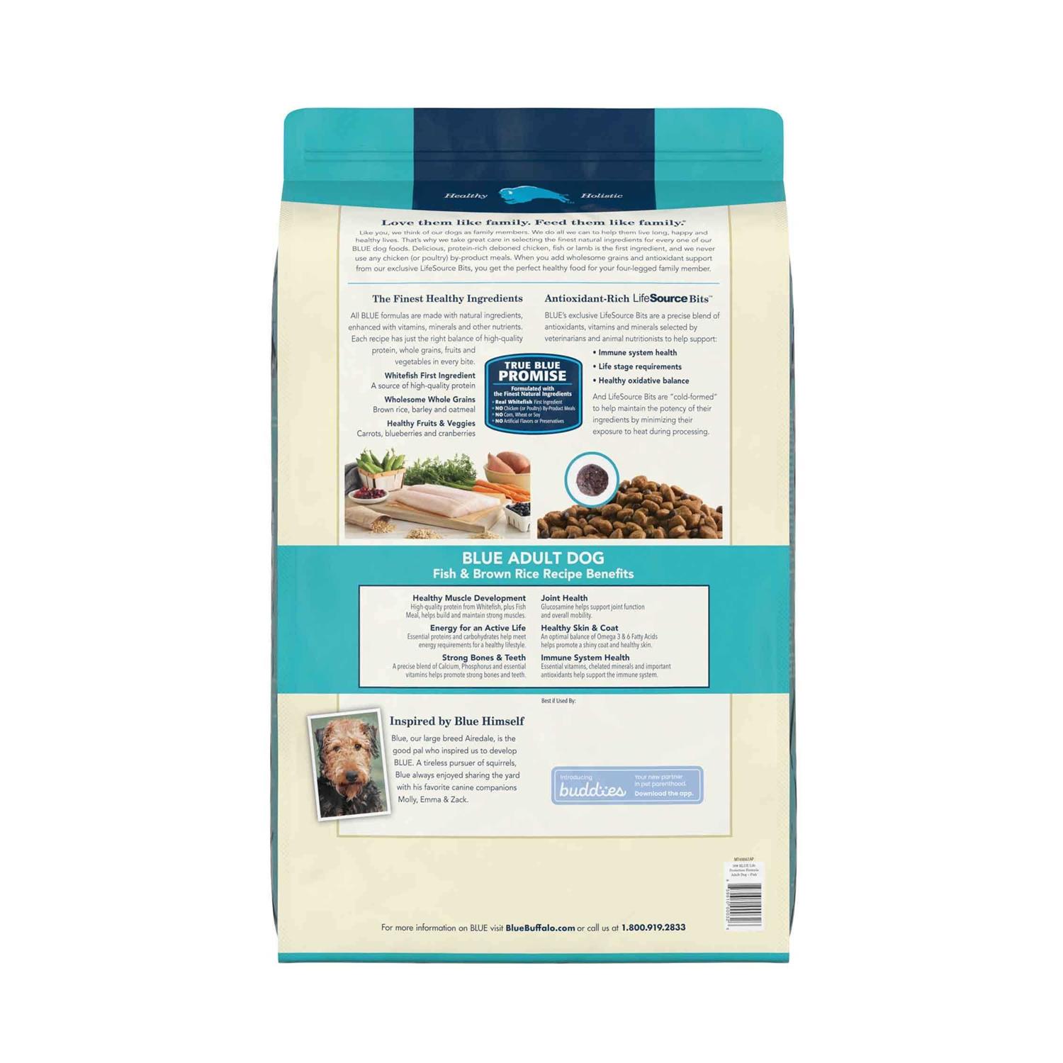 Alternative view of Blue Buffalo Life Protection Formula Fish & Brown Rice Adult Dry Dog Food