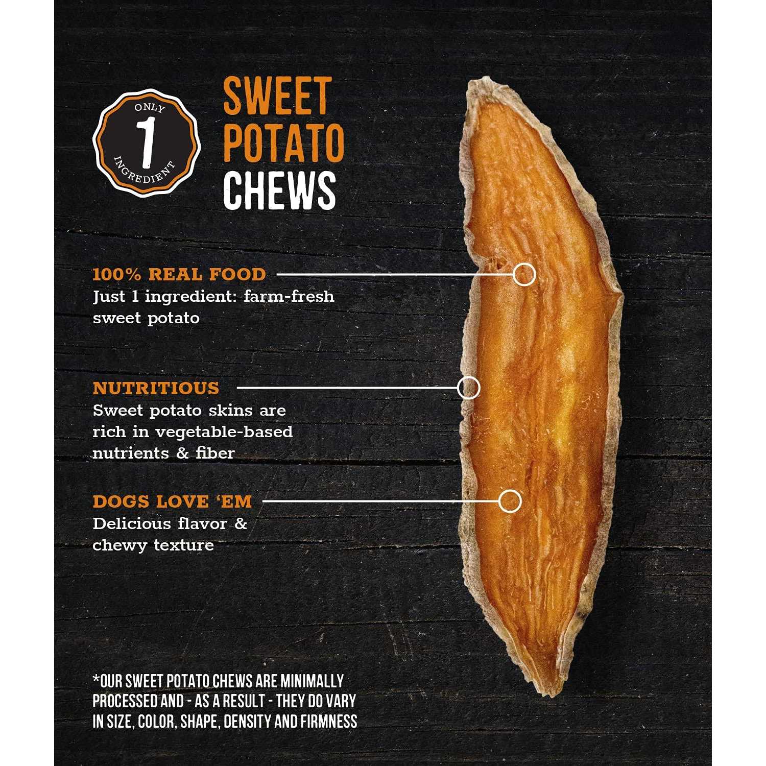 Alternative view of Wholesome Pride Sweet Potato Chews Dog Treats
